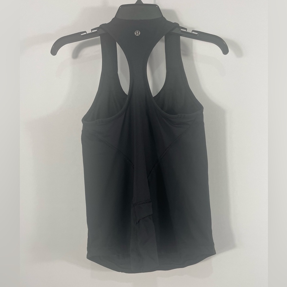Lululemon Black, Racerback Tank, Built in bra,Size Small - Picture 4 of 11